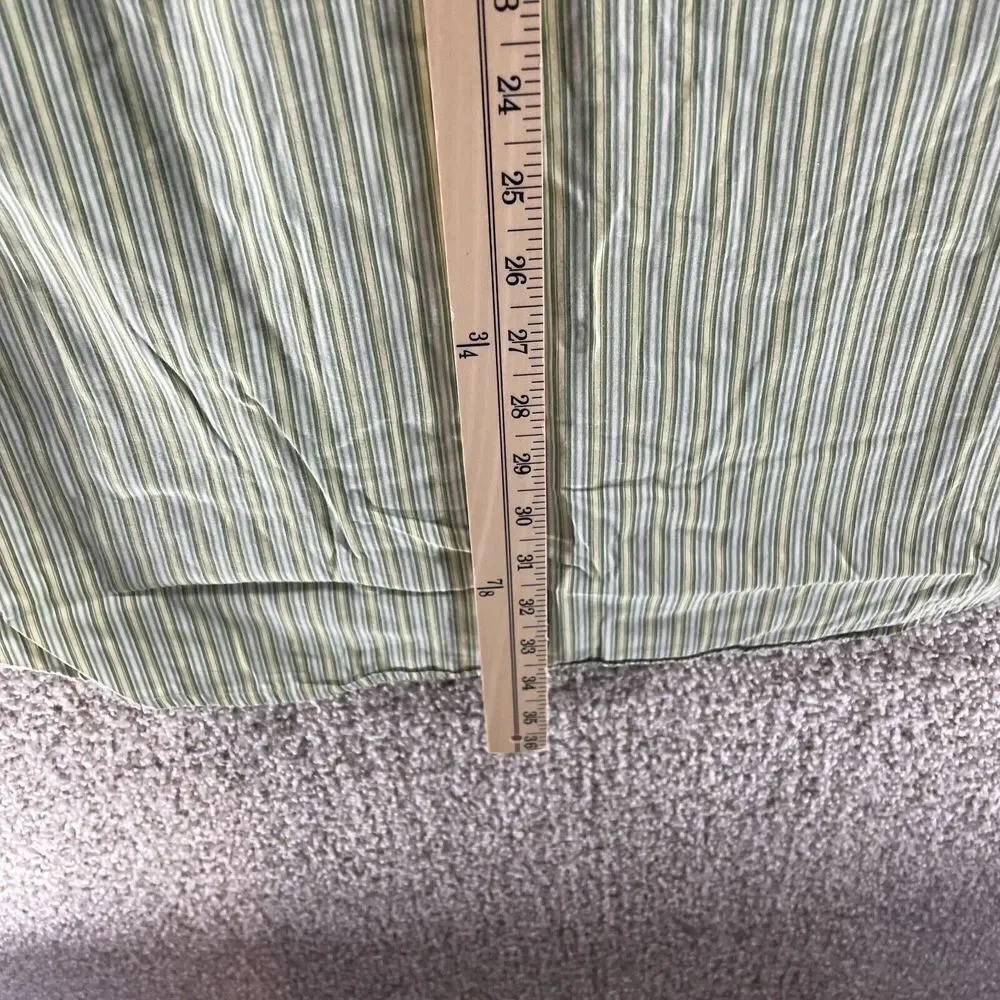 Banana Republic Shirt Adult Extra Large Green Beige Striped Button Up Casual Men